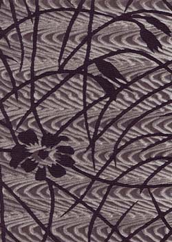 Bamboo Flower Burnout Velvet
