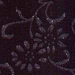 BlackBlack Glitter Flower Velvet