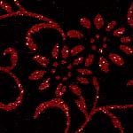RedBlack Glitter Flower Velvet