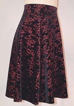 Half Circle Skirt Side View