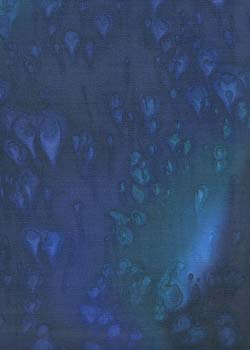 Deep Blue Hand Painted Silk Georgette