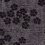 Heather Blk Iridescent Linen Flower Print
