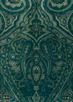 Green Paisley Velvet