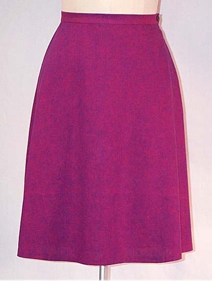 Quarter Circle Skirt in Iridescent Linen