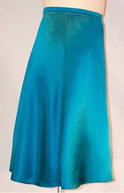 Quarter Circle Skirt Side View